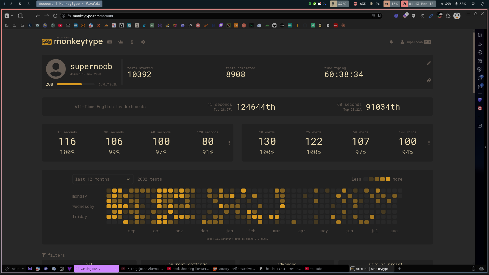 monkeytype