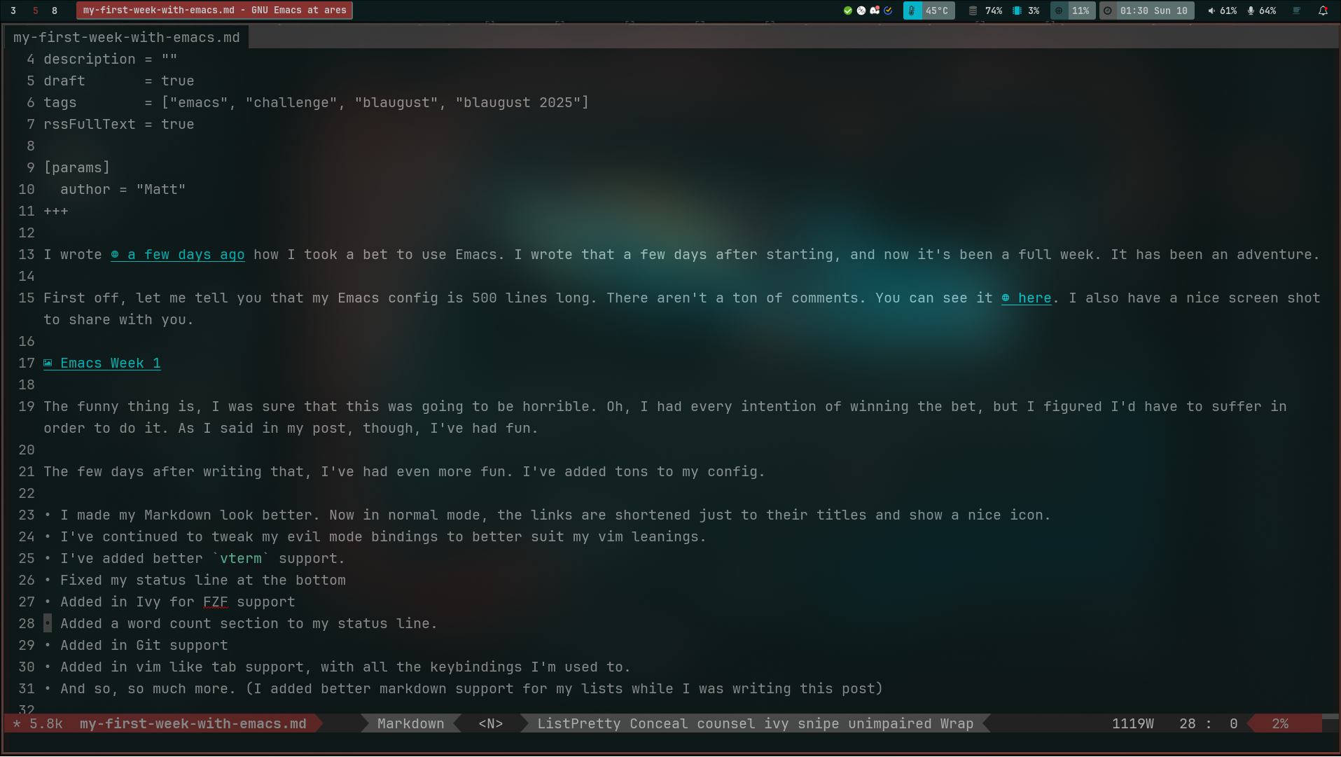 Emacs 2
